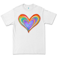 White Watercolor Pride Heart Premium Tee - Jasminsmagicworld