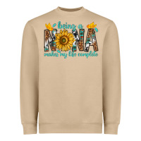 Mushroom Being a Nana Makes My Life Complete Heavyweight Sweatshirt - texasbilliewilder