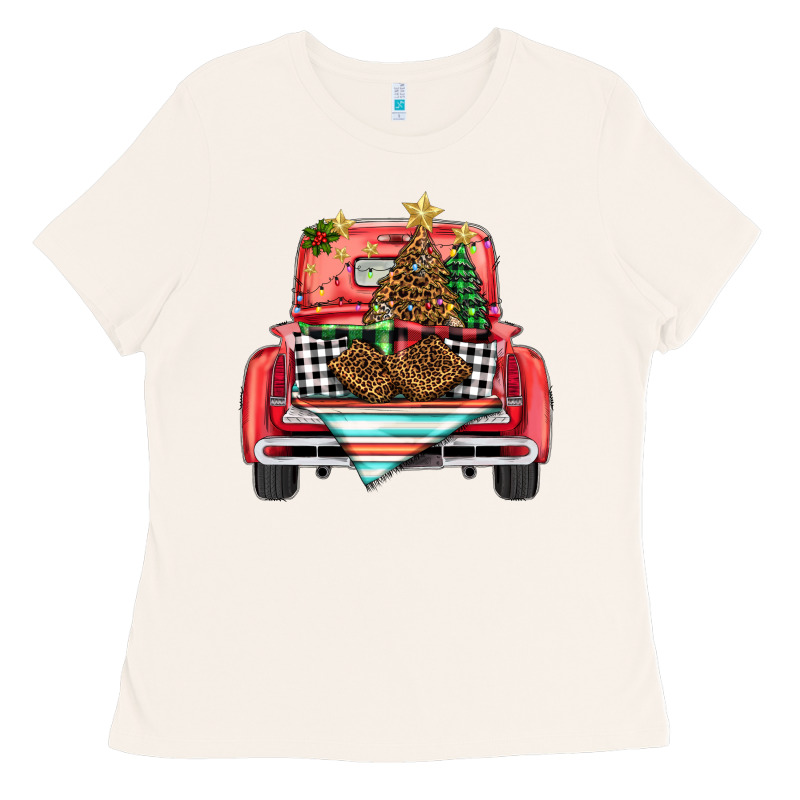 Christmas Truck Ladies Tee by BarkalooDesign | Teevron