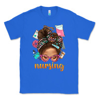 True Royal Messy Bun Nursing With Leopard Glasses Bbs Classic Tee - BundleAndBundleShop