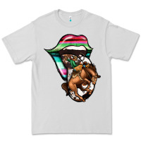 Dove Grey Serape Cowboy Tongue Premium Tee - Jasminsmagicworld