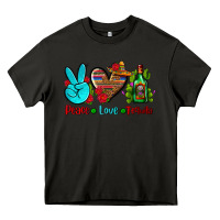 Asphalt peace love tequila Heavy Core Tee - AdoDesignShop