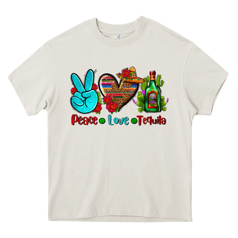 Peace Love Tequila Heavy Core Tee by AdoDesignShop | Teevron