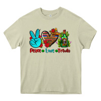 Mossy peace love tequila Heavy Core Tee - AdoDesignShop