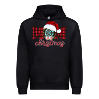 Black mom Christmas Urban Hoodie - CowhideDigitalArt