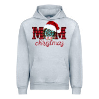 Heather Grey mom Christmas Urban Hoodie - CowhideDigitalArt