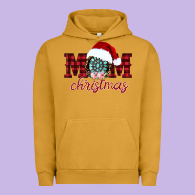 Mom Christmas Urban Hoodie Designed By Cowhidedigitalart