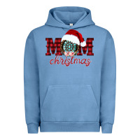 Pigment Pebble Blue mom Christmas Urban Hoodie - CowhideDigitalArt