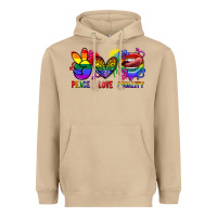 Mushroom Peace love equality Heavyweight Hoodie - FaDigitalArtStudio