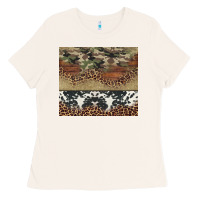 Bone cowhide leopard camouflage Ladies Tee - Jasminsmagicworld