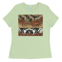 Matcha cowhide leopard camouflage Ladies Tee - Jasminsmagicworld
