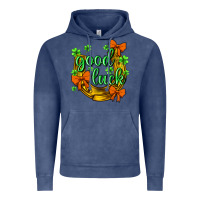 Vintage Denim St.Patrick's Good Luck Vintage Hoodie - BundleAndBundleShop