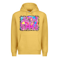 Antique Gold Hot Girl Summer Tie Dye Leopard Premium Hoodie - CowCowDesign