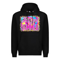 Black Hot Girl Summer Tie Dye Leopard Premium Hoodie - CowCowDesign