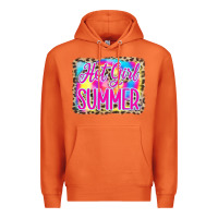 Carrot Hot Girl Summer Tie Dye Leopard Premium Hoodie - CowCowDesign