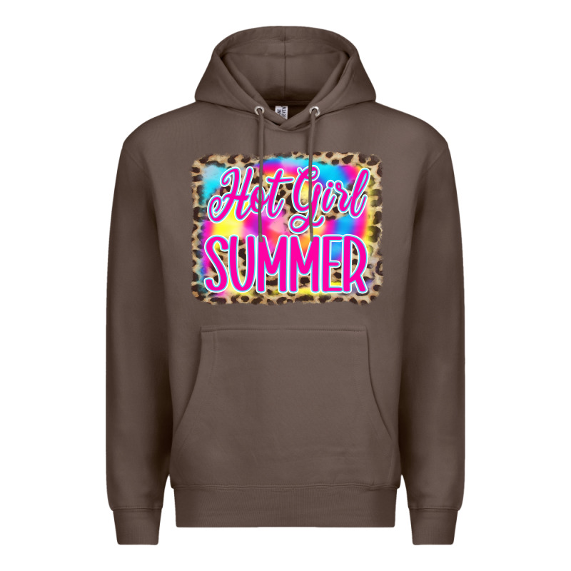 Hot Girl Summer Tie Dye Leopard Premium Hoodie by CowCowDesign | Teevron