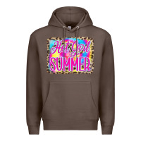 Coffee Hot Girl Summer Tie Dye Leopard Premium Hoodie - CowCowDesign
