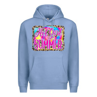 Colony Blue Hot Girl Summer Tie Dye Leopard Premium Hoodie - CowCowDesign