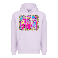 Lilac Hot Girl Summer Tie Dye Leopard Premium Hoodie - CowCowDesign