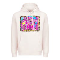 Pale Pink Hot Girl Summer Tie Dye Leopard Premium Hoodie - CowCowDesign