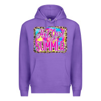 Purple Hot Girl Summer Tie Dye Leopard Premium Hoodie - CowCowDesign
