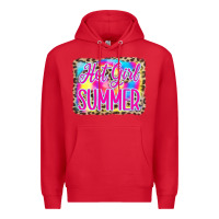 Red Hot Girl Summer Tie Dye Leopard Premium Hoodie - CowCowDesign