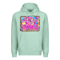 Seafoam Hot Girl Summer Tie Dye Leopard Premium Hoodie - CowCowDesign