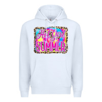 White Hot Girl Summer Tie Dye Leopard Premium Hoodie - CowCowDesign