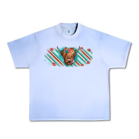 Grape Ice cow floral Urban Heavy Tee - JahusDesignShop