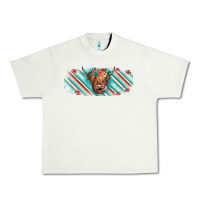 Pistachio cow floral Urban Heavy Tee - JahusDesignShop