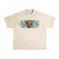 Sandshell cow floral Urban Heavy Tee - JahusDesignShop