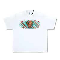 White cow floral Urban Heavy Tee - JahusDesignShop