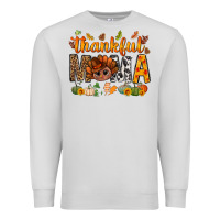 Dove Grey thankful mama and turkey bbs Premium Sweatshirt - BundleAndBundleShop