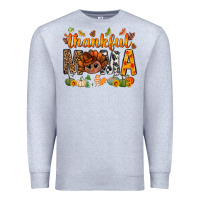 Heather Grey thankful mama and turkey bbs Premium Sweatshirt - BundleAndBundleShop
