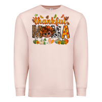 Pale Pink thankful mama and turkey bbs Premium Sweatshirt - BundleAndBundleShop