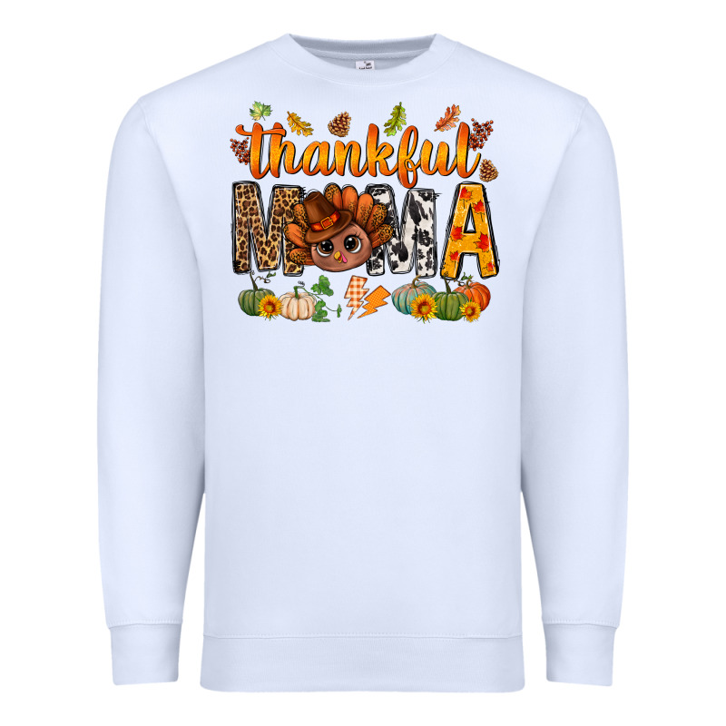 Thankful Mama And Turkey Bbs Premium Sweatshirt by BundleAndBundleShop | Teevron