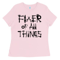 Bubblegum Pink Fixer Of All Things Ladies Tee - LillyAllenDesigns