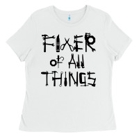 White Fixer Of All Things Ladies Tee - LillyAllenDesigns