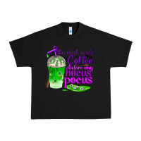 Black this witch needs coffee before any hocus pocus Urban Heavy Tee - BundleAndBundleShop