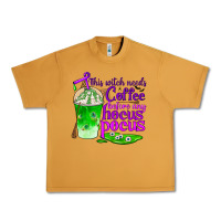 Peanut Butter this witch needs coffee before any hocus pocus Urban Heavy Tee - BundleAndBundleShop