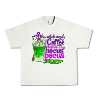 Pistachio this witch needs coffee before any hocus pocus Urban Heavy Tee - BundleAndBundleShop