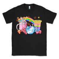 Black Unicorn Coffee Cup With Star Bbs Classic Tee - BundleAndBundleShop