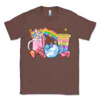 Chestnut Unicorn Coffee Cup With Star Bbs Classic Tee - BundleAndBundleShop