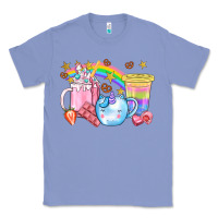 Colony Blue Unicorn Coffee Cup With Star Bbs Classic Tee - BundleAndBundleShop