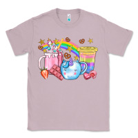 Lilac Unicorn Coffee Cup With Star Bbs Classic Tee - BundleAndBundleShop