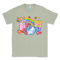 Matcha Unicorn Coffee Cup With Star Bbs Classic Tee - BundleAndBundleShop