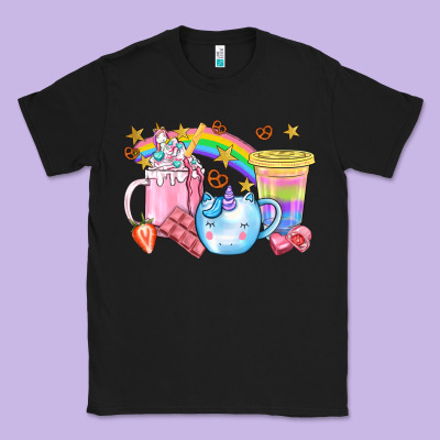 Unicorn Coffee Cup With Star Bbs Classic Tee Designed By Bundleandbundleshop