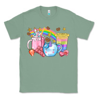 Sage Unicorn Coffee Cup With Star Bbs Classic Tee - BundleAndBundleShop