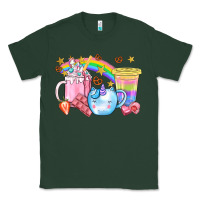 Sports Green Unicorn Coffee Cup With Star Bbs Classic Tee - BundleAndBundleShop
