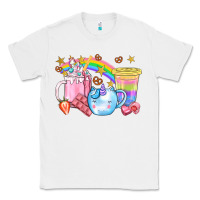 White Unicorn Coffee Cup With Star Bbs Classic Tee - BundleAndBundleShop